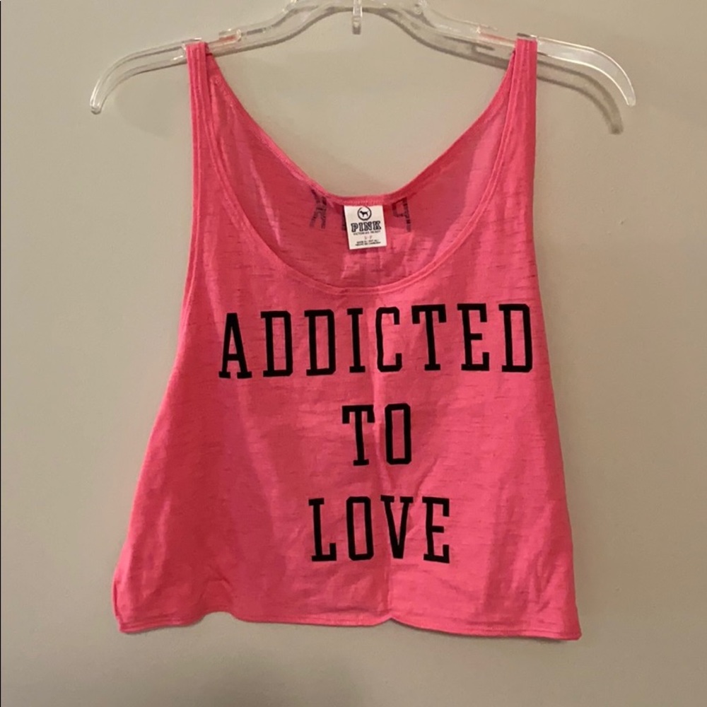 PINK Cropped Tank Top